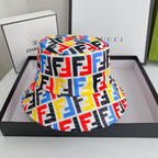 Fendi FF monogram print bucket hat front view