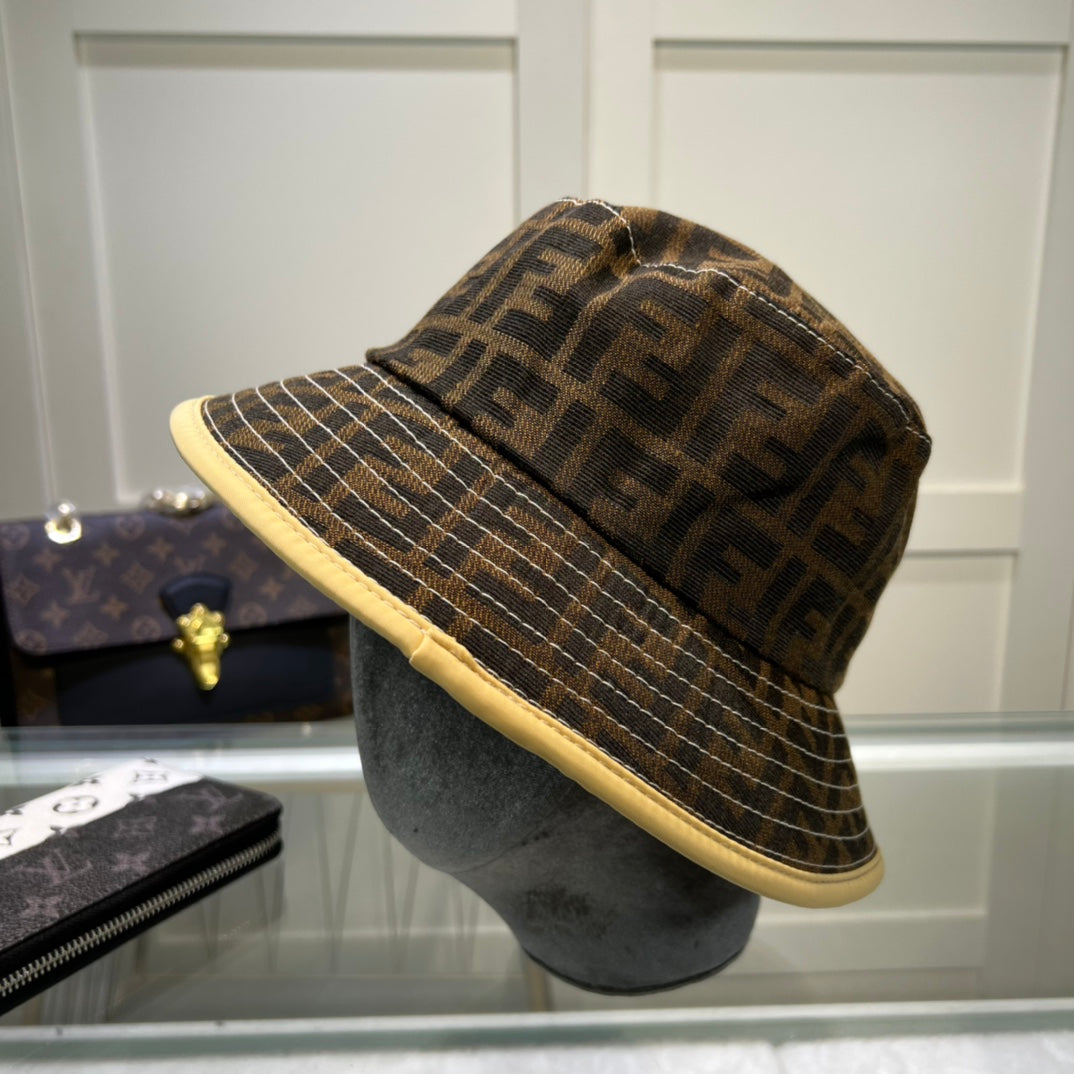 Fendi cotton linen bucket hat