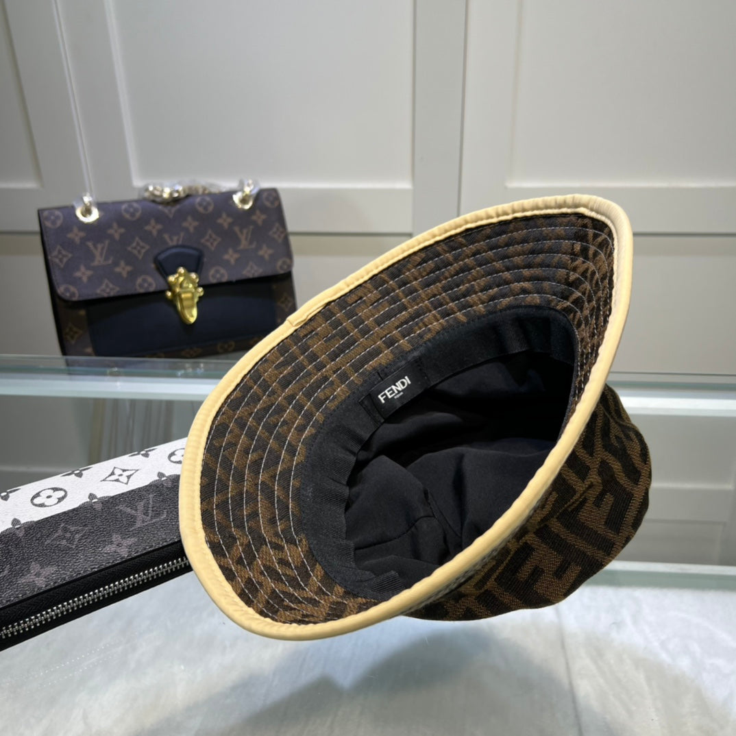 Fendi cotton linen bucket hat