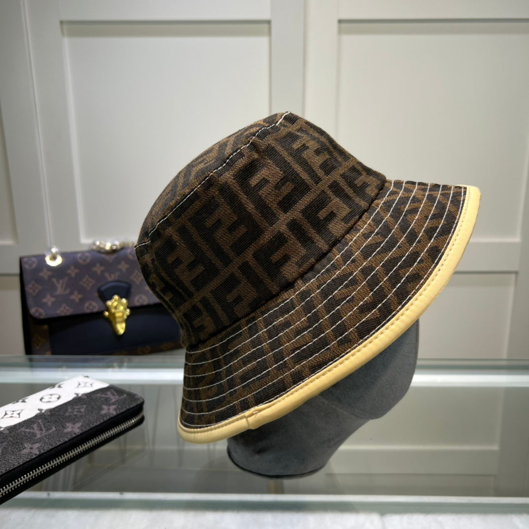 Fendi designer bucket hat side view