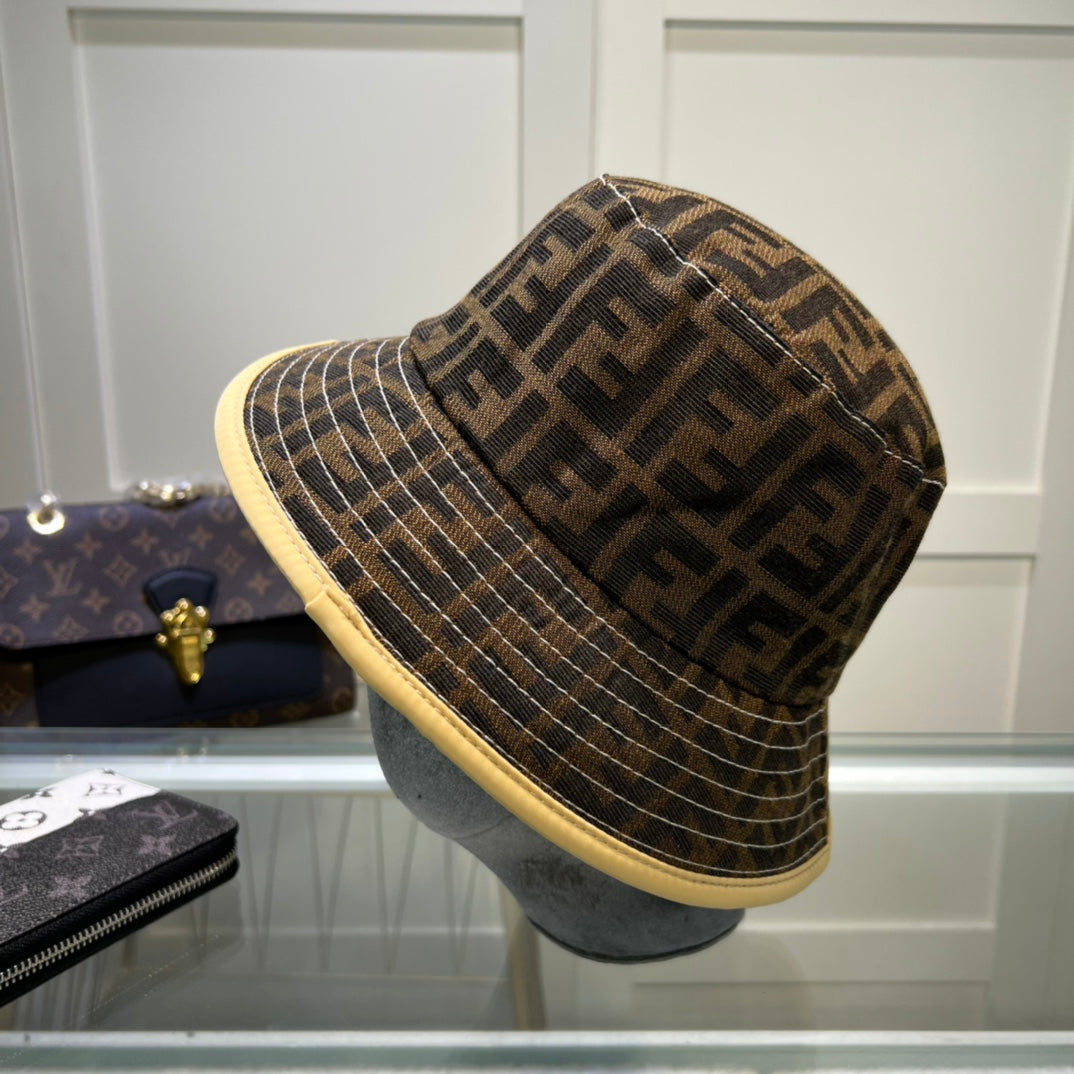 Fendi designer bucket hat side view