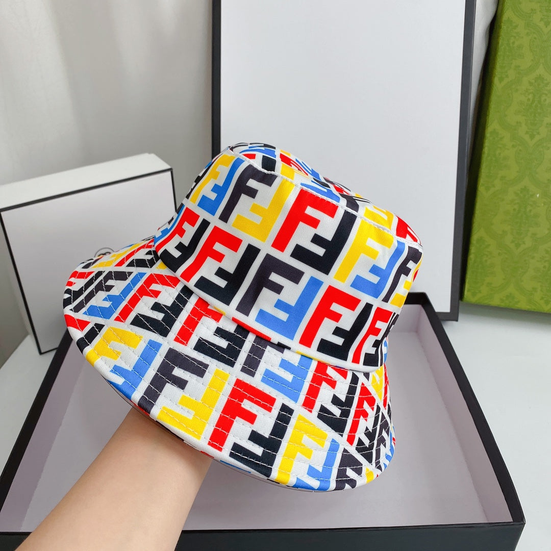 Fendi luxury monogram hat angled view
