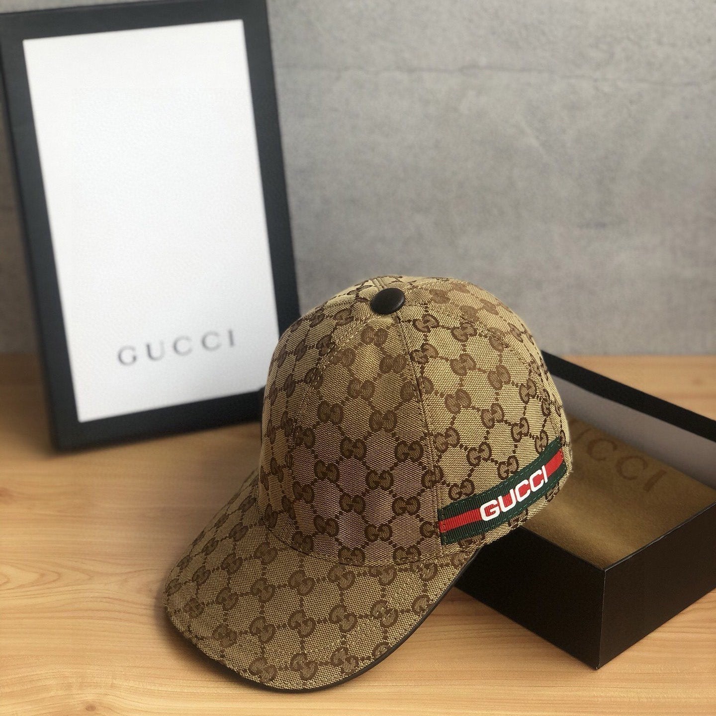 Gucci GG Monogram Web Baseball Cap