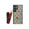 Gucci GG Samsung S26 Ultra Cardholder Lanyard Case Luxury Crossbody Cover