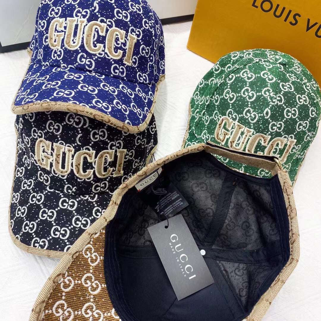 Gucci GG jacquard baseball cap black