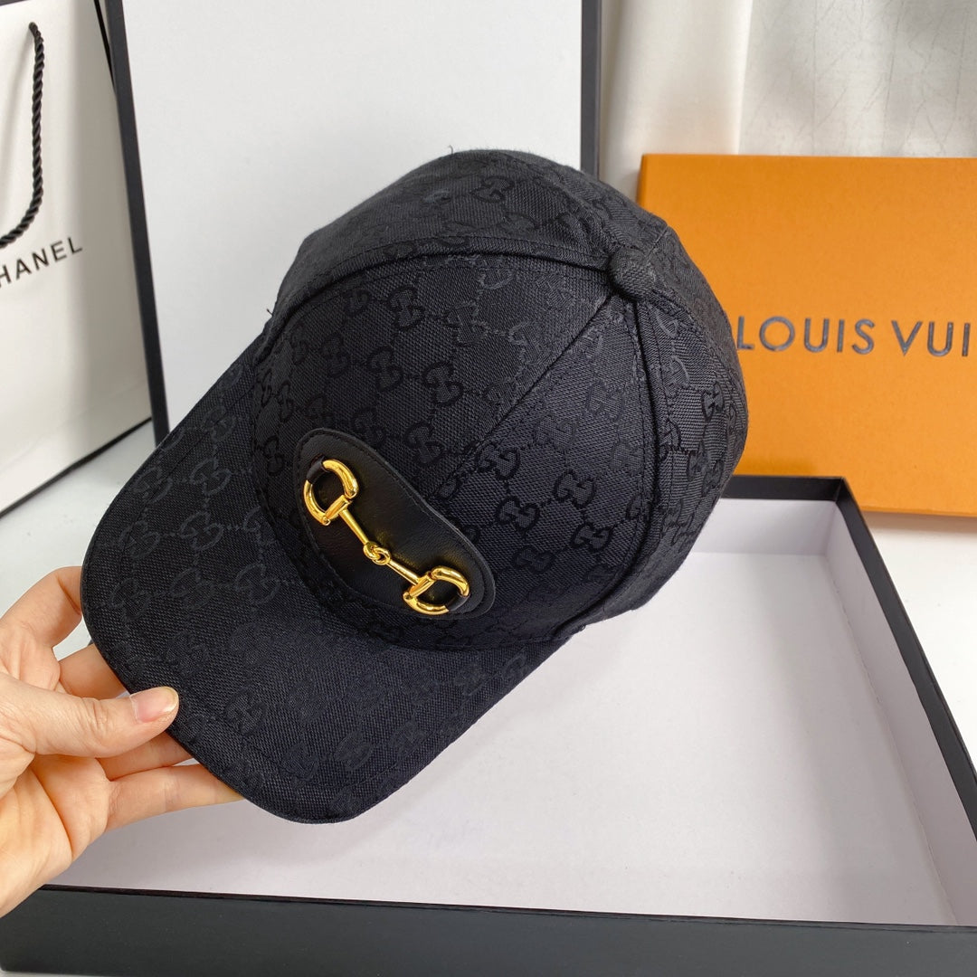 Gucci GG monogram baseball cap black