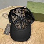 Gucci GG monogram lace cap close-up