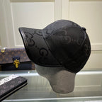 Gucci Jumbo GG canvas baseball hat black