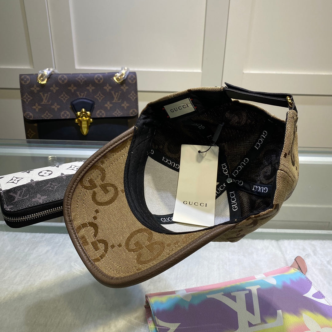 Gucci Jumbo GG monogram baseball hat inside view