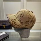 Gucci Jumbo GG monogram baseball hat side view