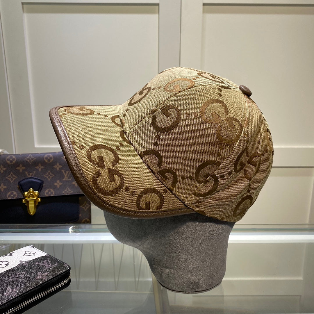 Gucci Jumbo GG monogram baseball hat side view