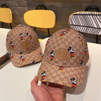 Gucci cartoon embroidered baseball cap front view