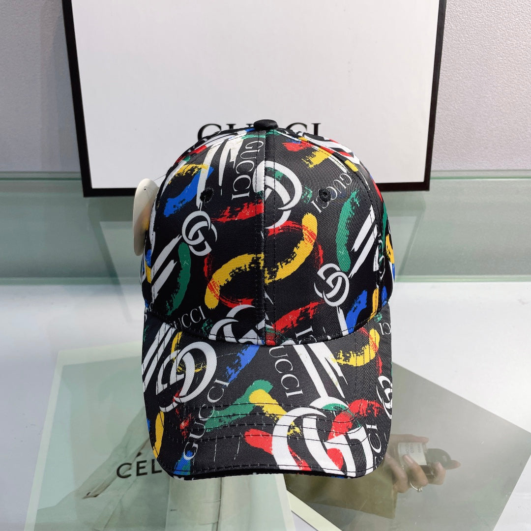 Gucci graffiti GG baseball cap black