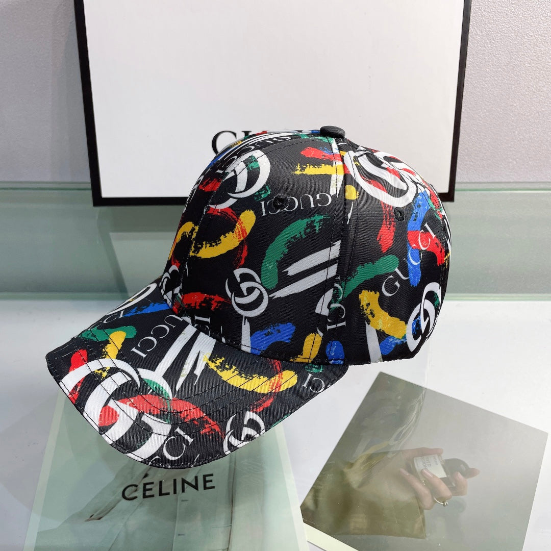 Gucci graffiti GG baseball cap black