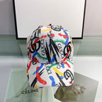 Gucci graffiti GG baseball cap white