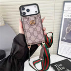 Gucci iPhone 17 Pro Max crossbody card holder case