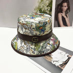 Gucci jungle print bucket hat brown