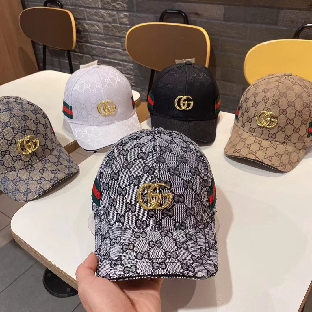 Gucci metal logo baseball cap graphite gray