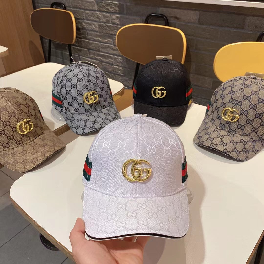 Gucci metal logo baseball cap white