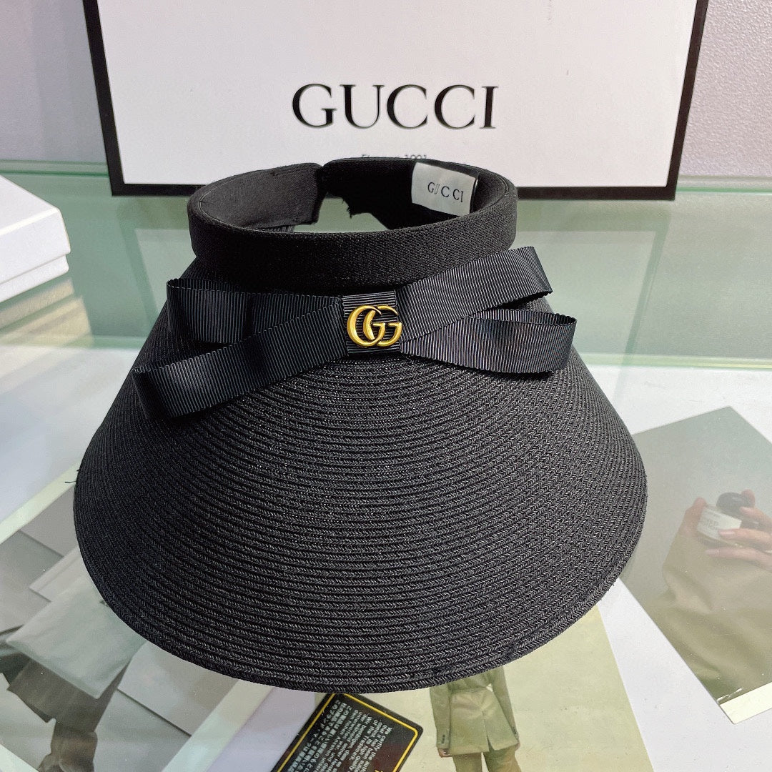 Gucci open top summer visor hat