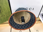 Gucci premium denim bucket hat side profile