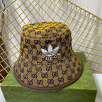 Gucci x Adidas GG monogram bucket hat yellow