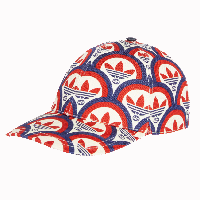 Gucci x Adidas Trefoil baseball cap navy