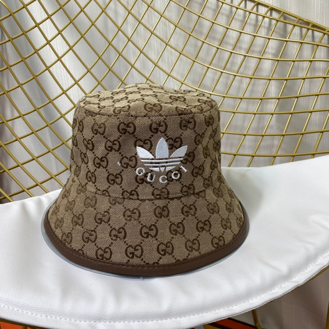 Gucci x Adidas luxury bucket hat khaki