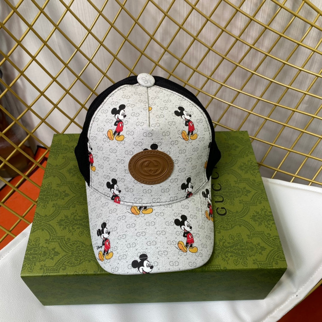 Gucci x Disney Mickey Mouse white baseball cap