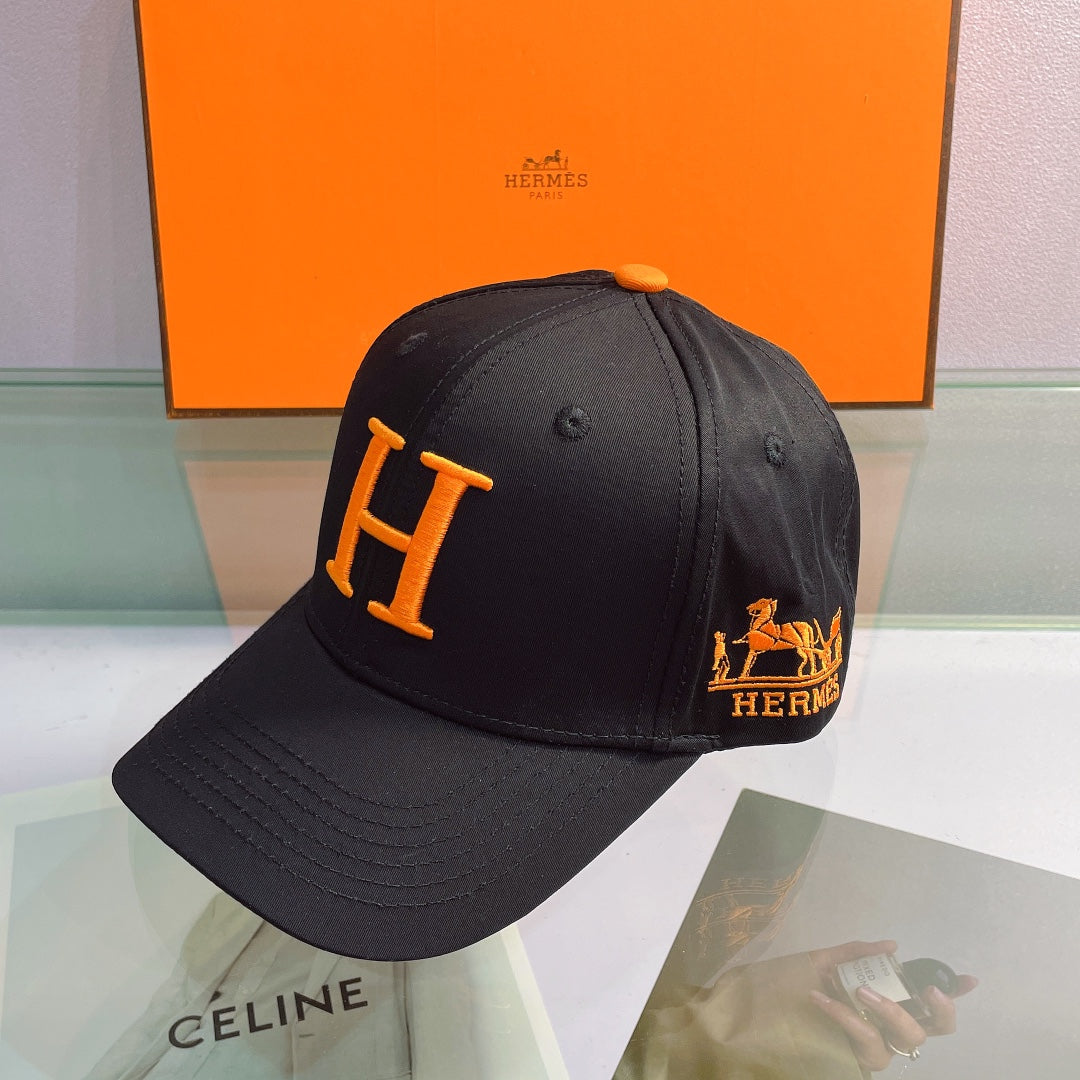 Hermès H baseball cap black