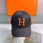 Hermès H baseball cap black