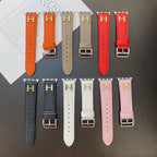 Hermès Black Leather Apple Watch Strap