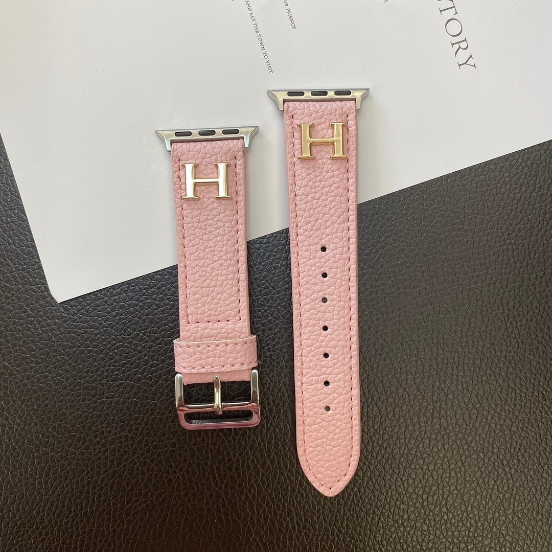 Hermès Black Leather Apple Watch Strap