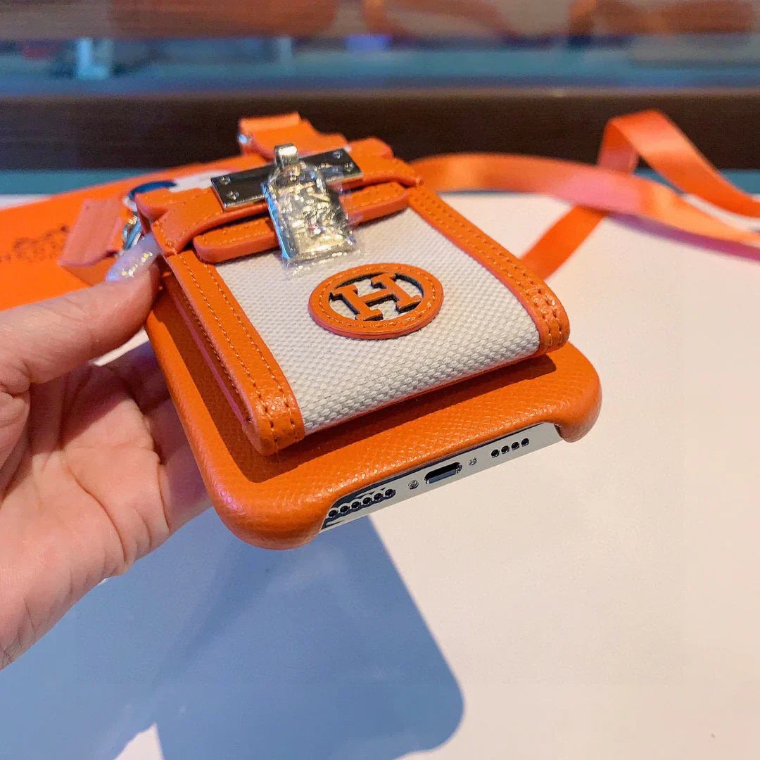 Hermès iPhone case back view with premium finish