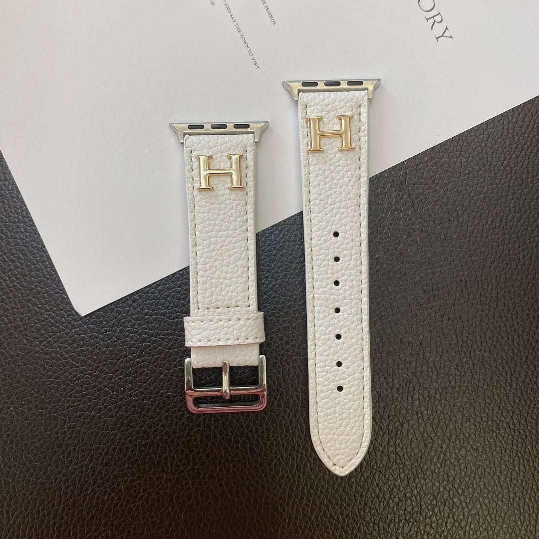 Hermès red Leather Apple Watch Strap