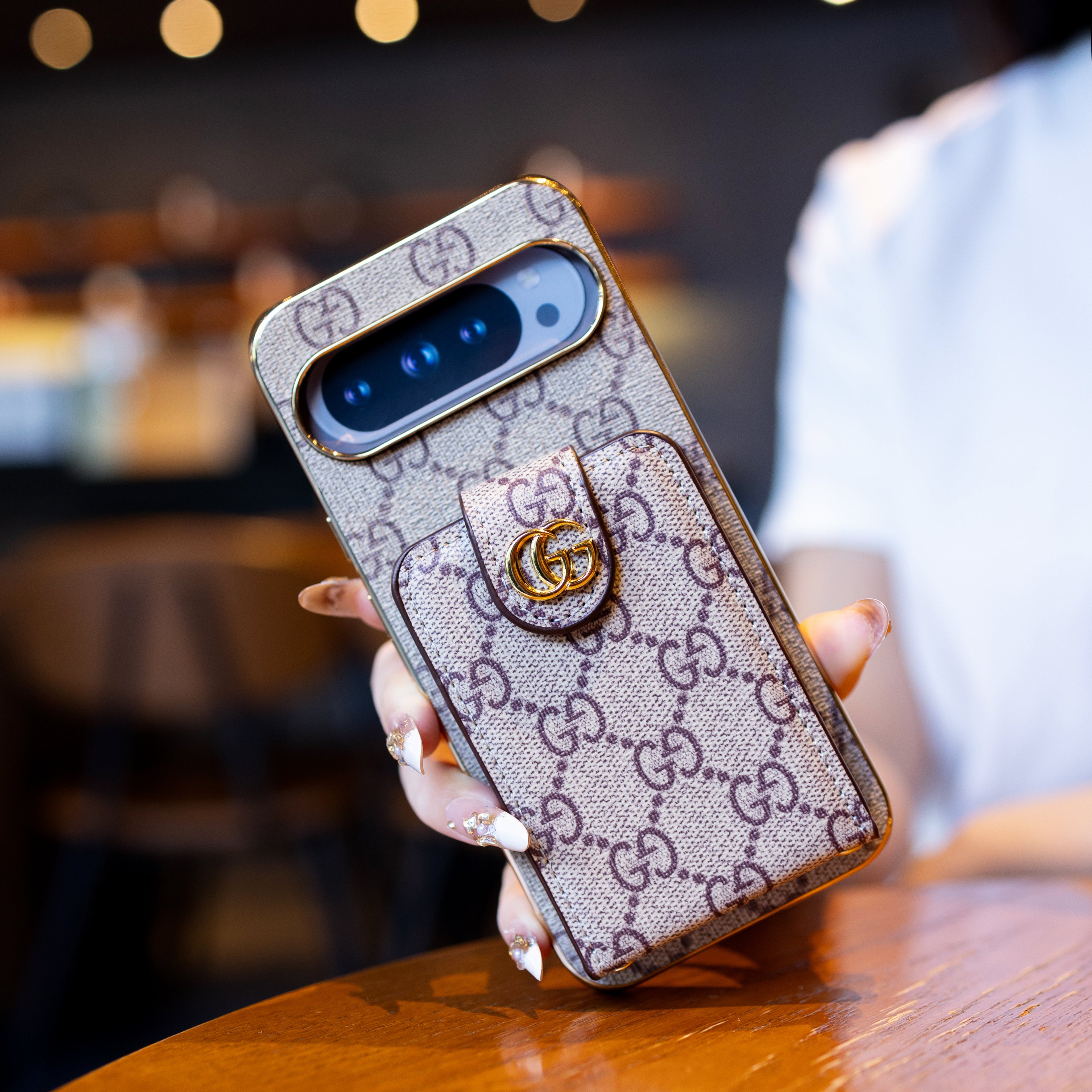 Leather Gucci Google Pixel 10 Pro XL Case – Luxury Designer Cover