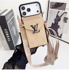 Louis Vuitton iPhone 17 Pro Max Card Holder Case – Luxury Designer Wallet Cover