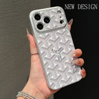Goyard iPhone 18 Pro Max Leather Case – Vintage Monogram Luxury Cover