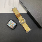 Leather Classic Apple Watch Band Coffee-YHK244221710