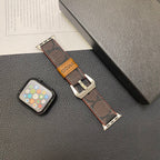 Leather Classic Apple Watch Band Dark brown-YHK244221710