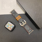 Leather Classic Apple Watch Band Black-YHK244221710