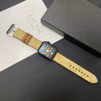 Leather Classic Apple Watch Band Coffee-YHK244221710