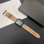 Leather Classic Apple Watch Band Light Brown-YHK244221710