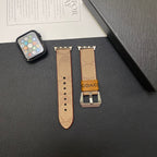 Leather Classic Apple Watch Band Light Brown-YHK244221710