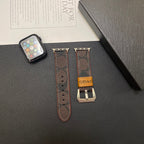 Leather Classic Apple Watch Band Dark brown-YHK244221710