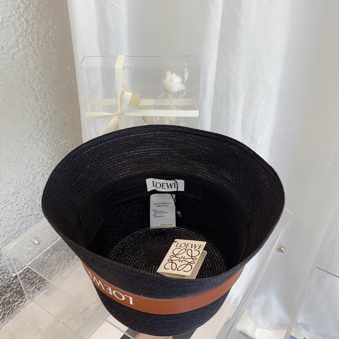 LOEWE woven raffia summer hat