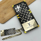 LV Chain Samsung Case Brown Monogram