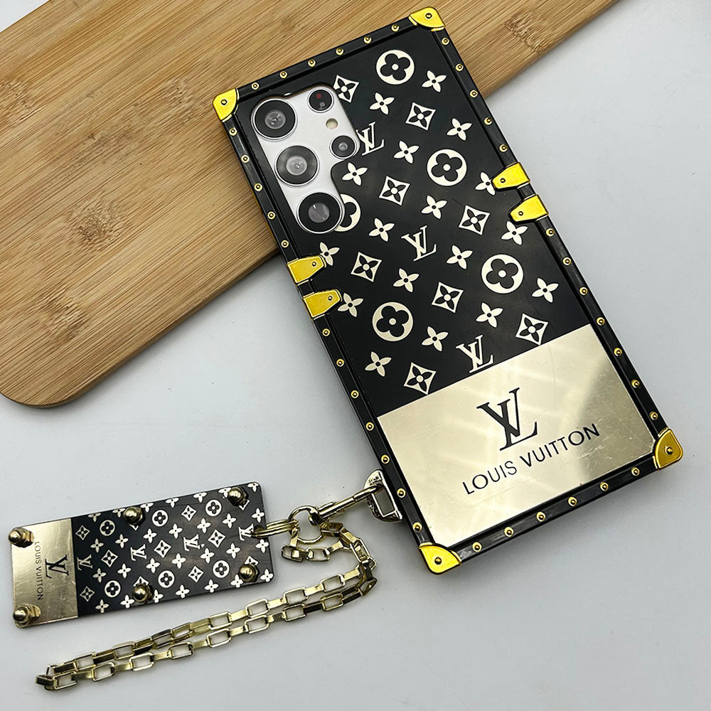 LV Chain Samsung Case Brown Monogram