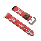 LV Leather Apple Watch Strap