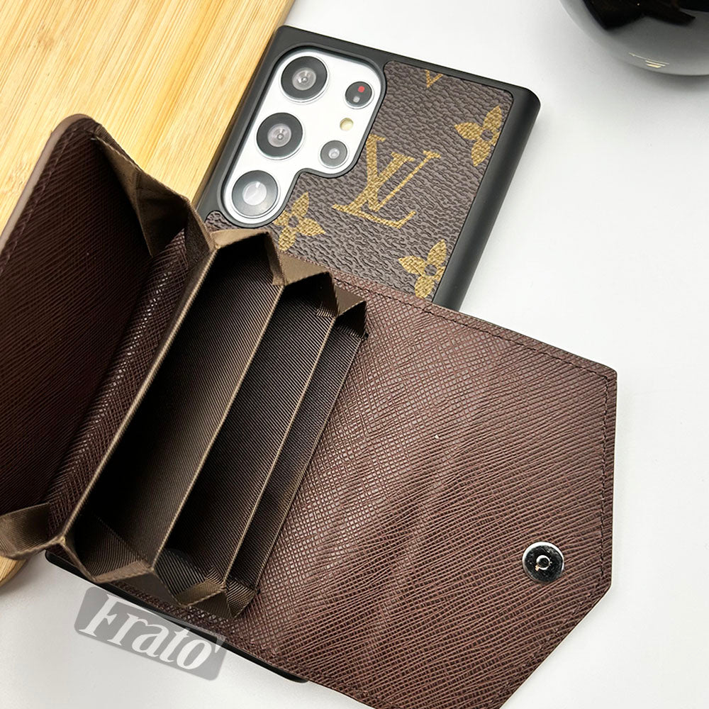 LV Leather Card Holder Samsung Galaxy Case
